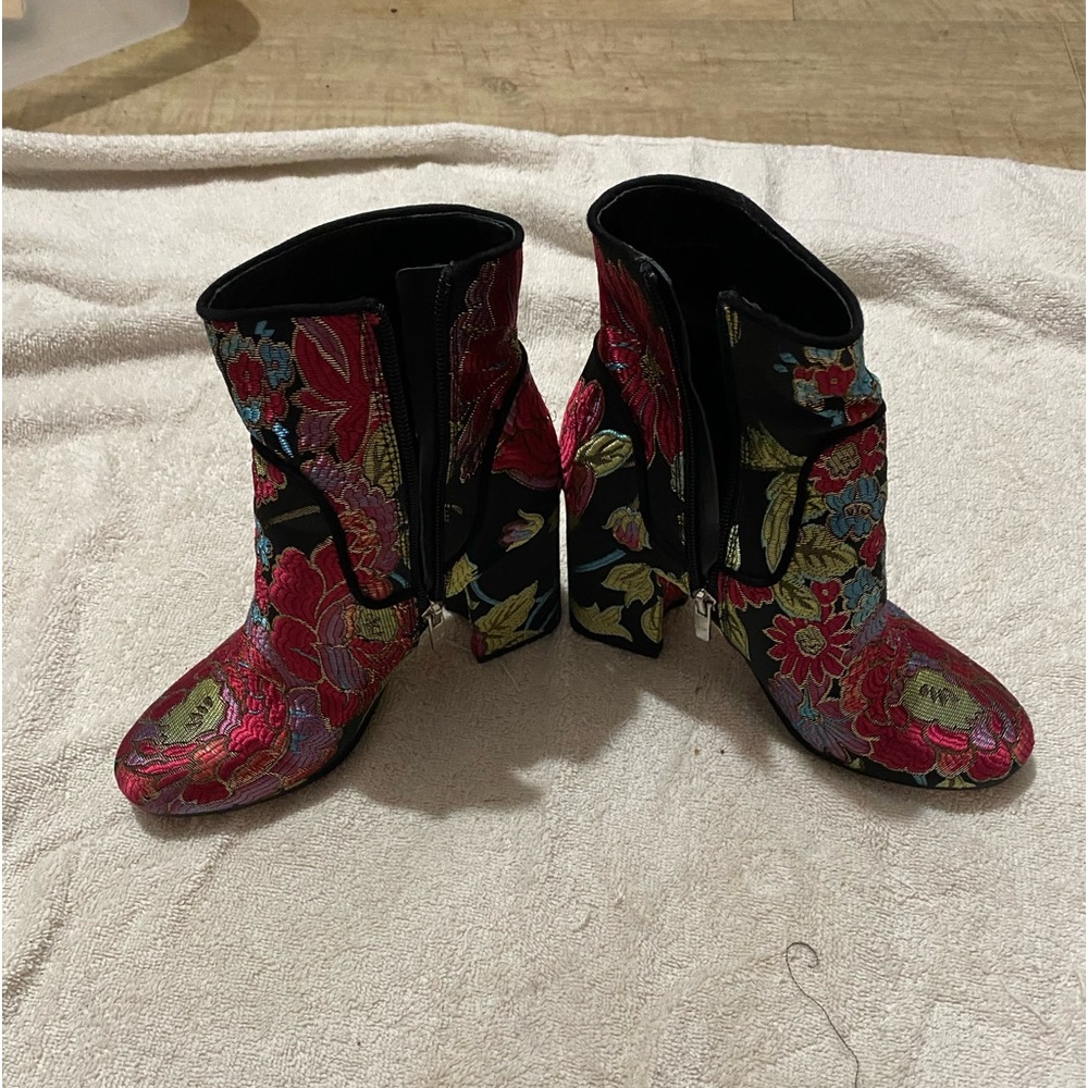 Multicolored Ankle Boots